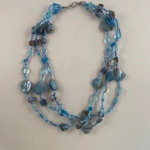 Blue Beaded Necklace